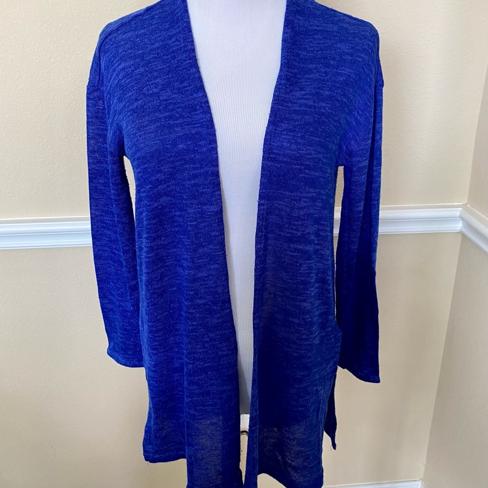 Decided blue cardigan